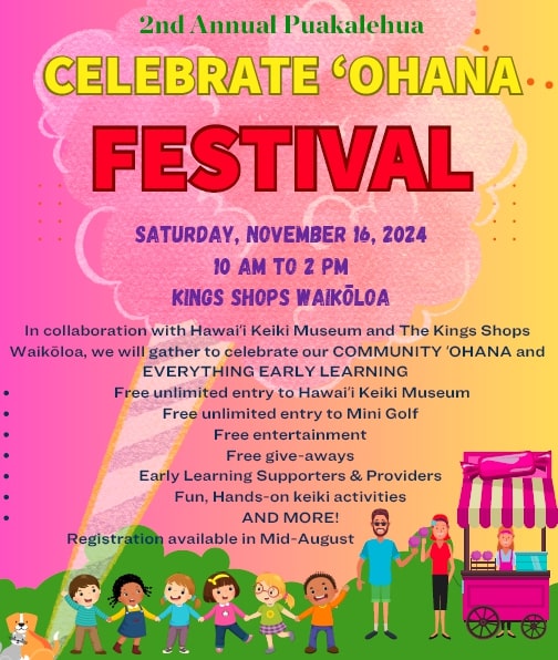 Celebrate Ohana Festival flier Waikoloa