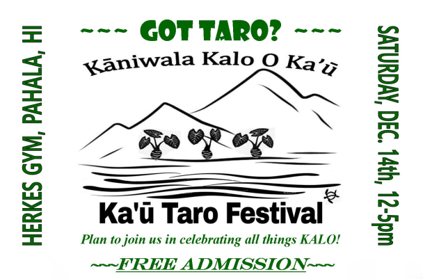 artwork depicting Ka'u Taro Festival