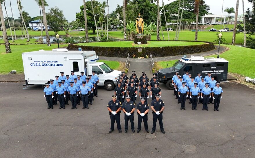 Three recruit classes in uniform