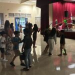 Group of kids dancing